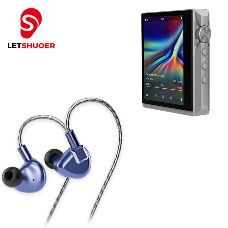 

Letshuoer S12 Pro HIFI In Ear IEMs Earphone Planar Monitor Hidizs AP80 PRO-X Portable Balanced Lossless DAC AMP MP3 Music Player