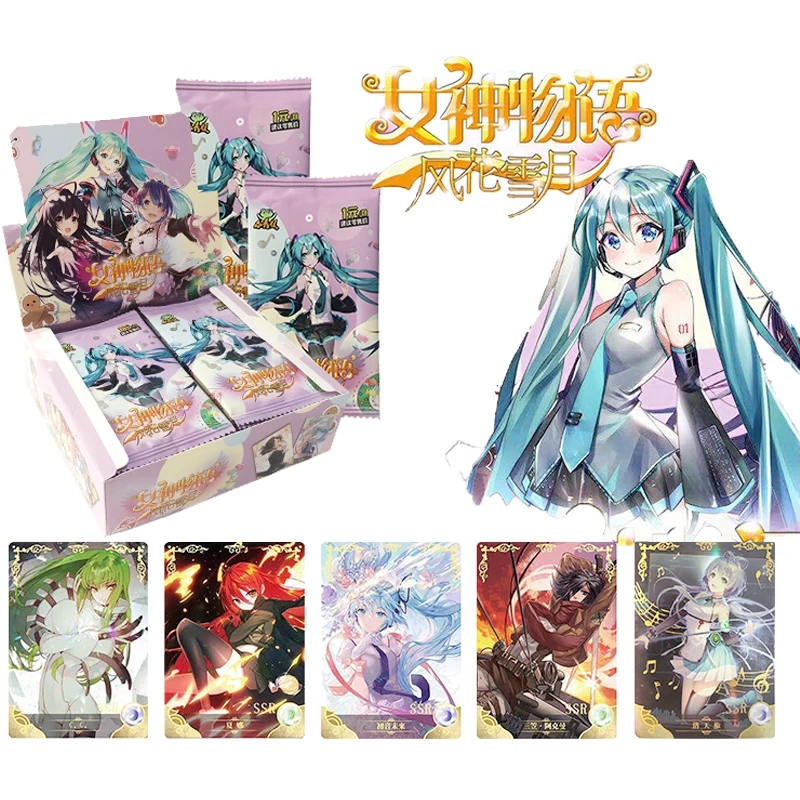 

Goddess Story Kawaii Japanese Anime Collection Rare Cards Box Child Kids Gift Game Collectibles Card for Children Birthday Toys