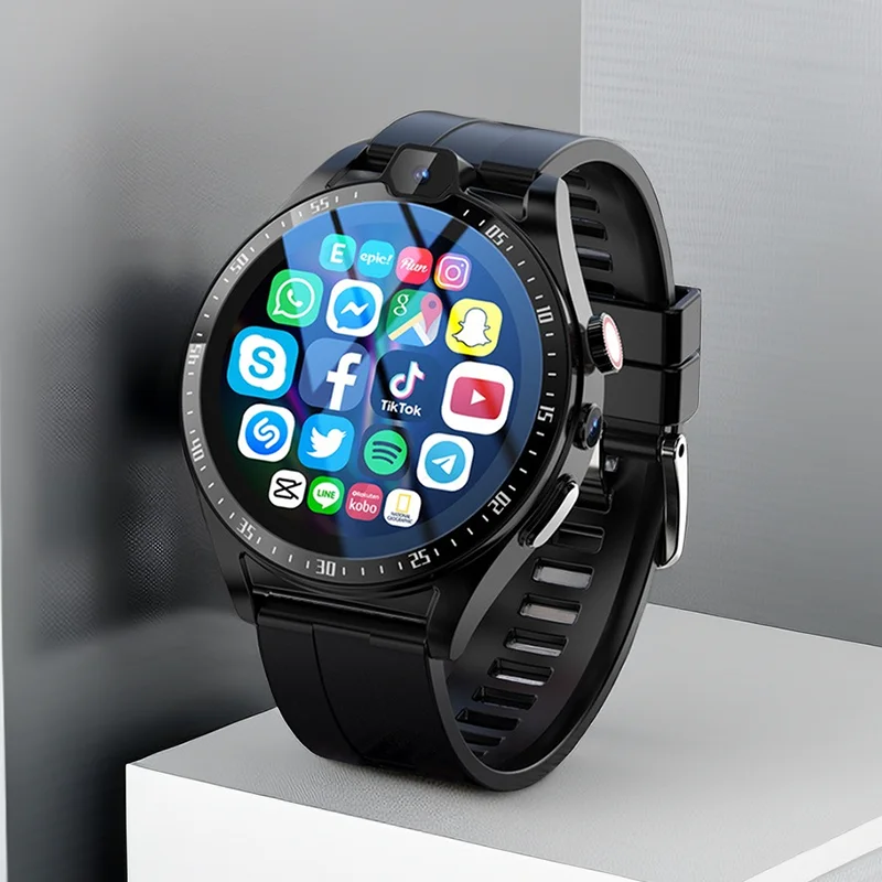 

Смарт-часы Ajeger 4G LTE мужские, Android 9, 4 Гб + 128 ГБ, 1000 мАч, Wi-Fi, GPS, SIM, поддержка двух камер, Видеозвонки для взрослых