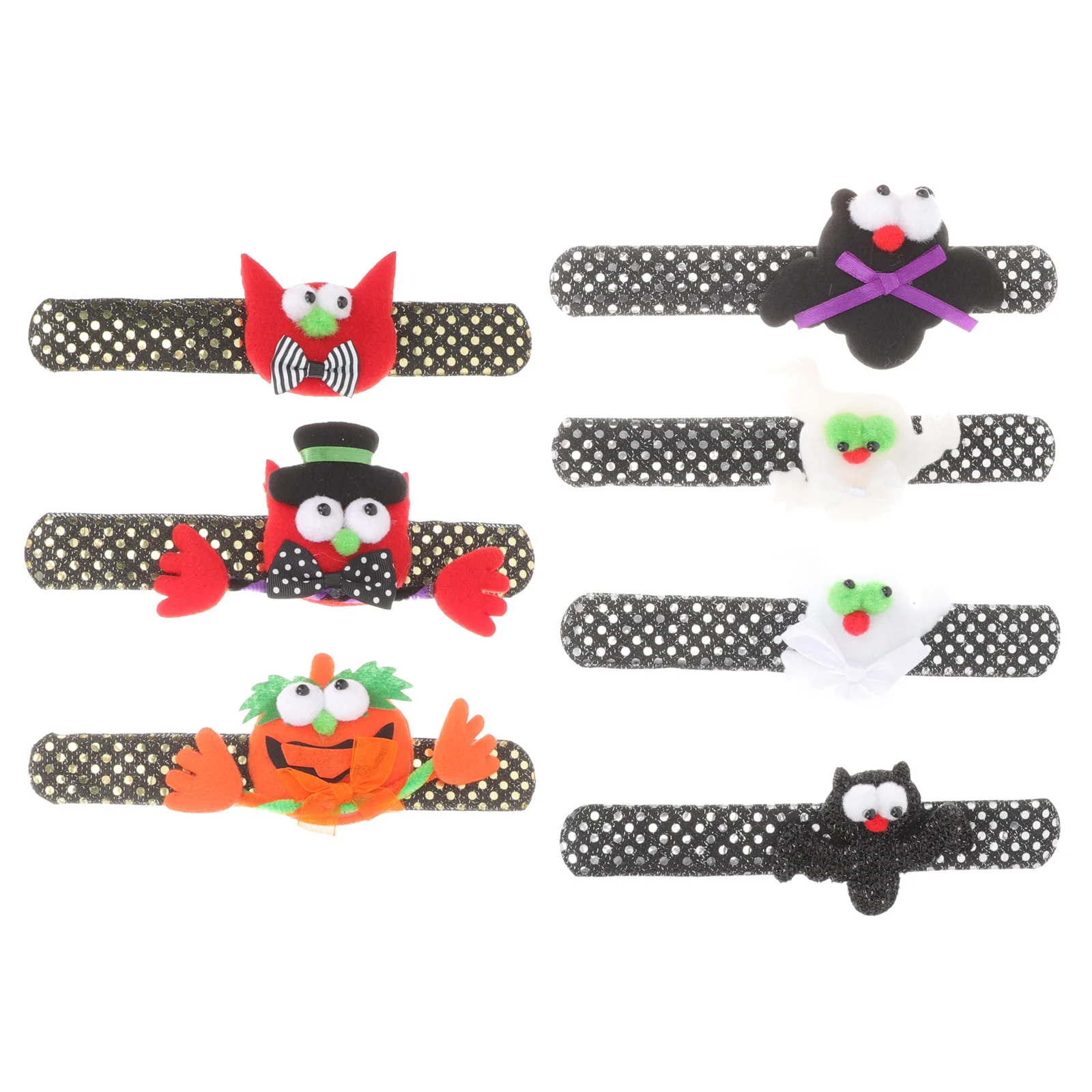 

Slap Bracelets Kids Party Bracelet Wristbands Snap Bands Favorspatrioticwristband Pumpkin Ghost Wristbags Light Bag Bat Band