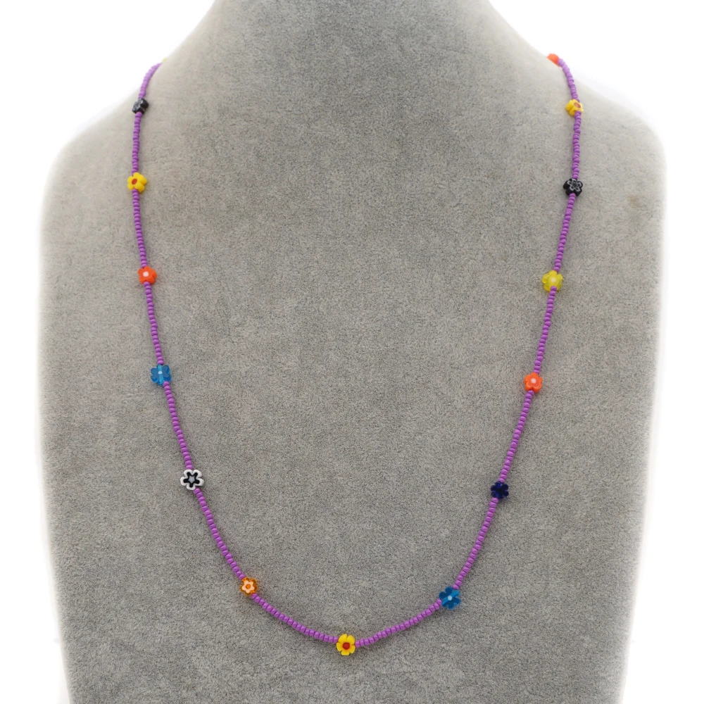 Go2Boho 2022 летняя многоцветная Маргаритка Цветок Солнцезащитные очки цепочка