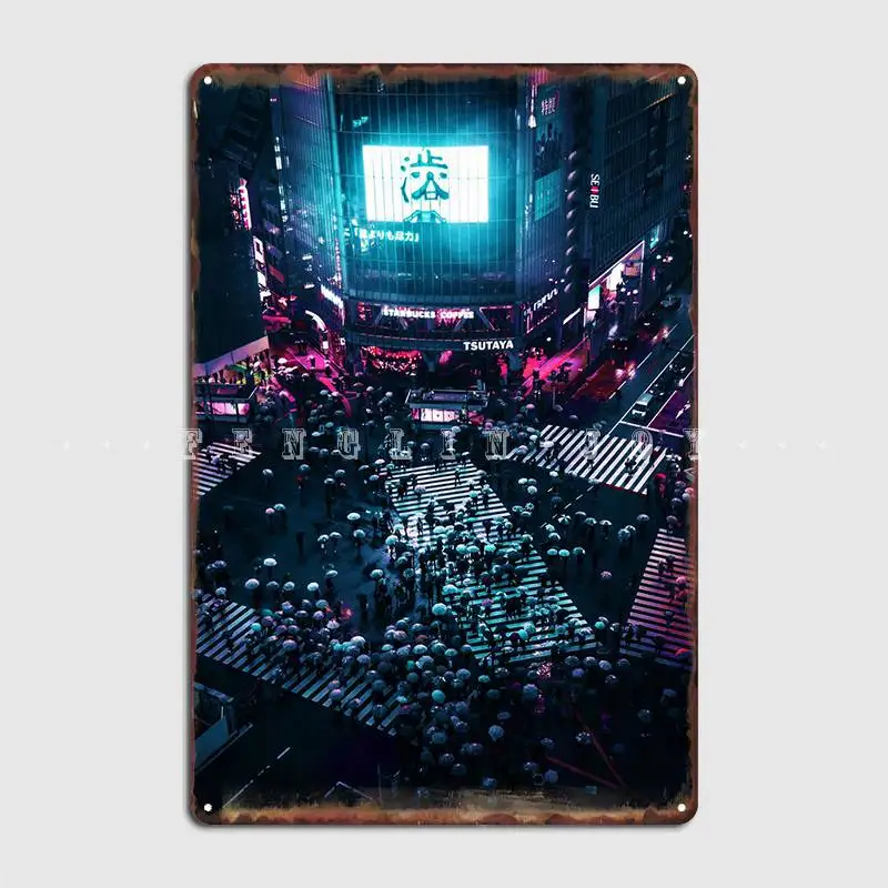 

Tokyo Metal Plaque Poster Cinema Kitchen Club Bar Customize Painting Décor Tin Sign Posters