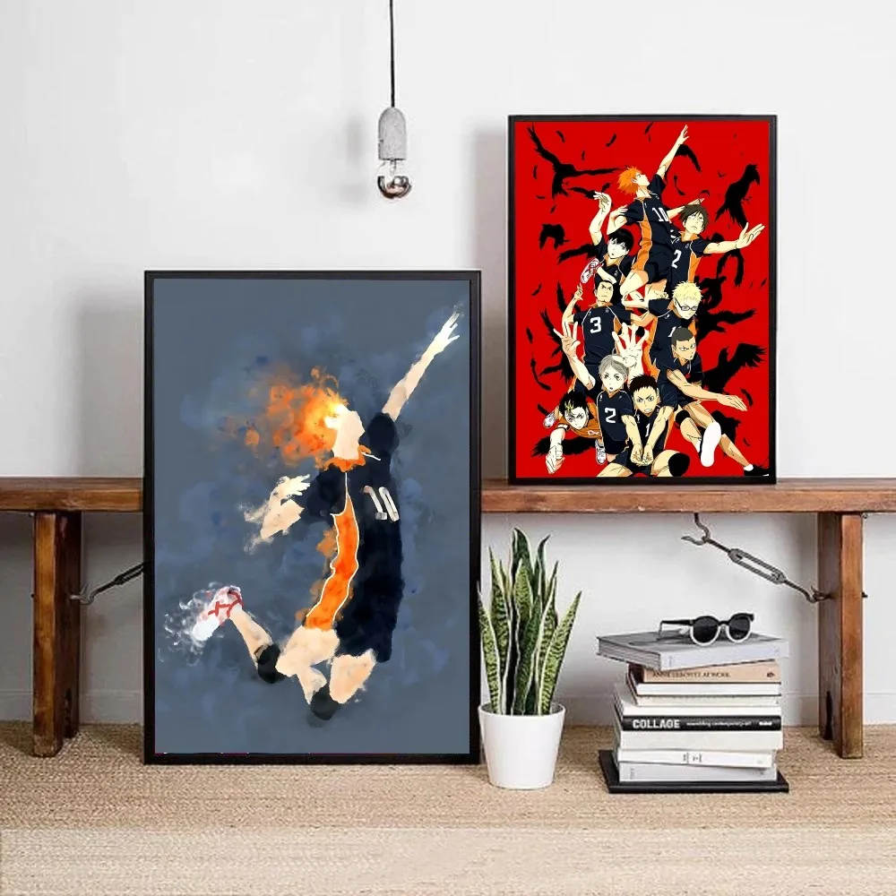 Аниме Haikyuu плакат сделай сам постер крафт-бумага винтажный настенная живопись