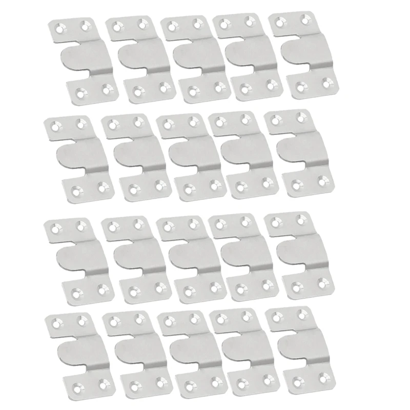 

20Pcs Stainless Steel Photo Frame Hook Picture Hangers Wall Picture Frame Hanger Display Hook