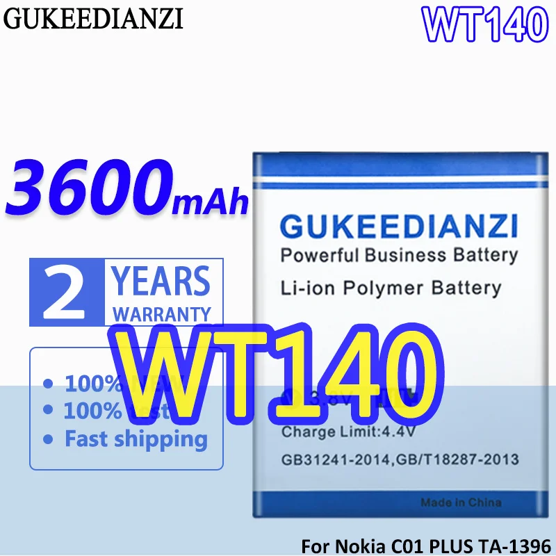 

Bateria WT140 3600mAh High Capacity Battery For Nokia C01 PLUS C01PLUS TA-1396 High Quality Battery