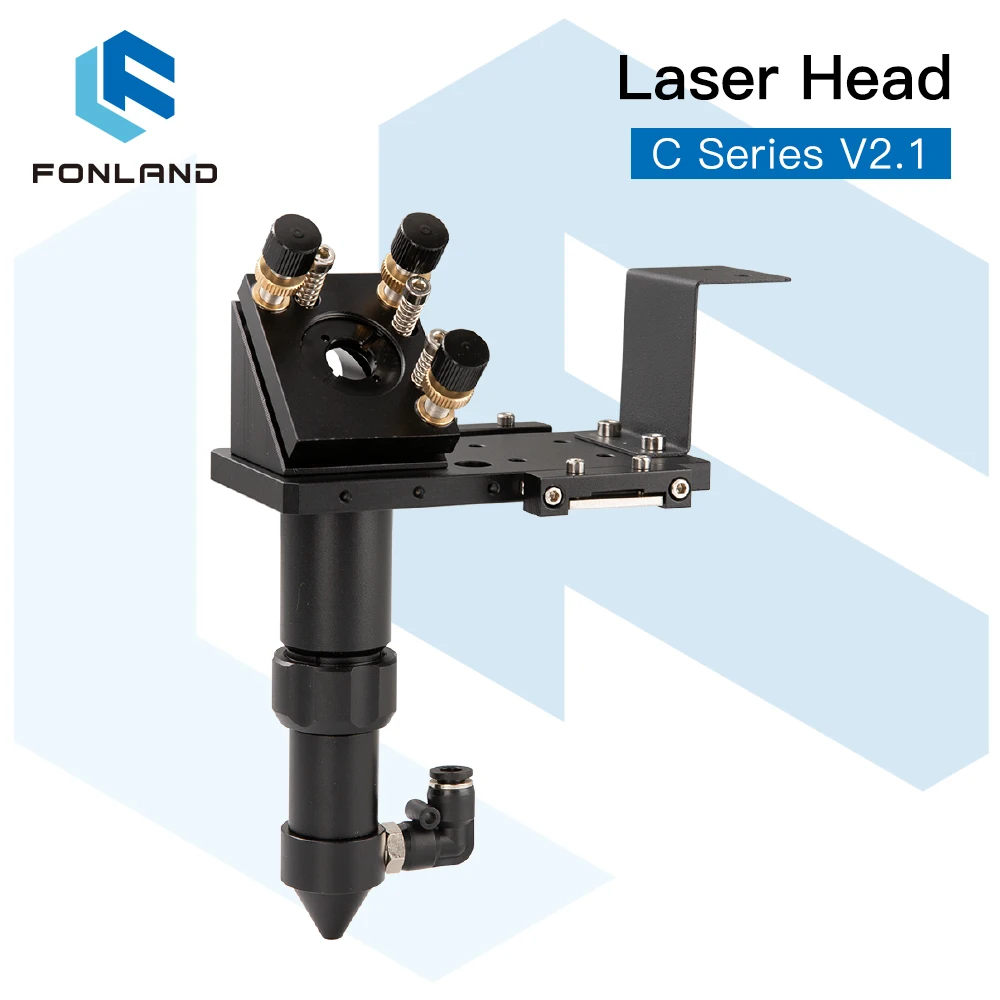 

FONLAND CO2 Laser Head Dia.18 FL38.1& Dia.20 FL50.8 / 63.5/101.6mm Mount for Laser Engraving Cutting Machine(Black)