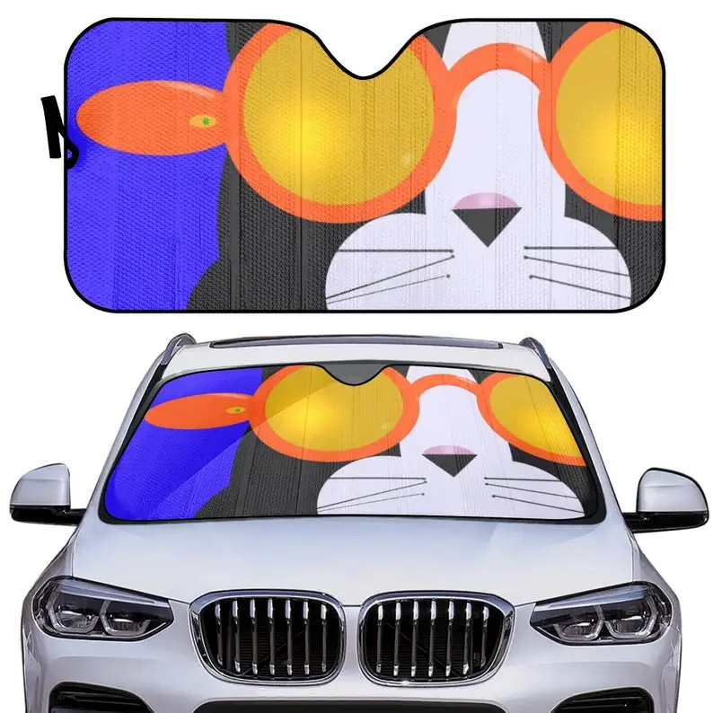 

Cool Cat Auto Sun Shade Windshield Sunshade Sun Shade for Car Window Car Shade