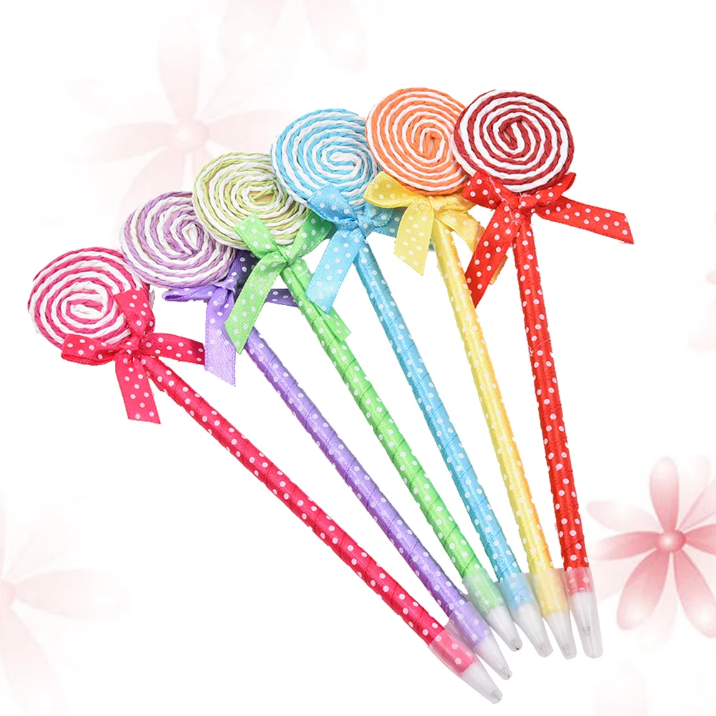 

10-Piece Practical Lovely Decorative Durable Lollipop Ballpoint Pen Stationery Gifts