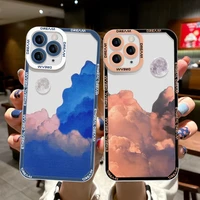 clear mountain phone case for iphone 13 mini se 2022 12 11 13 pro xs max x 7 8 plus se 2020 case silicone lens protection covers