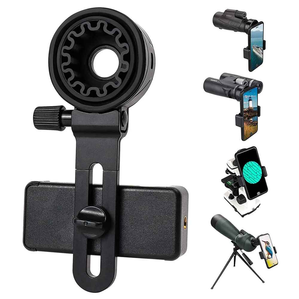 

Universal Telescope Phone Adapter Mount Compatible Binoculars, Monocular, Microscope, Spotting Scope, Telescope