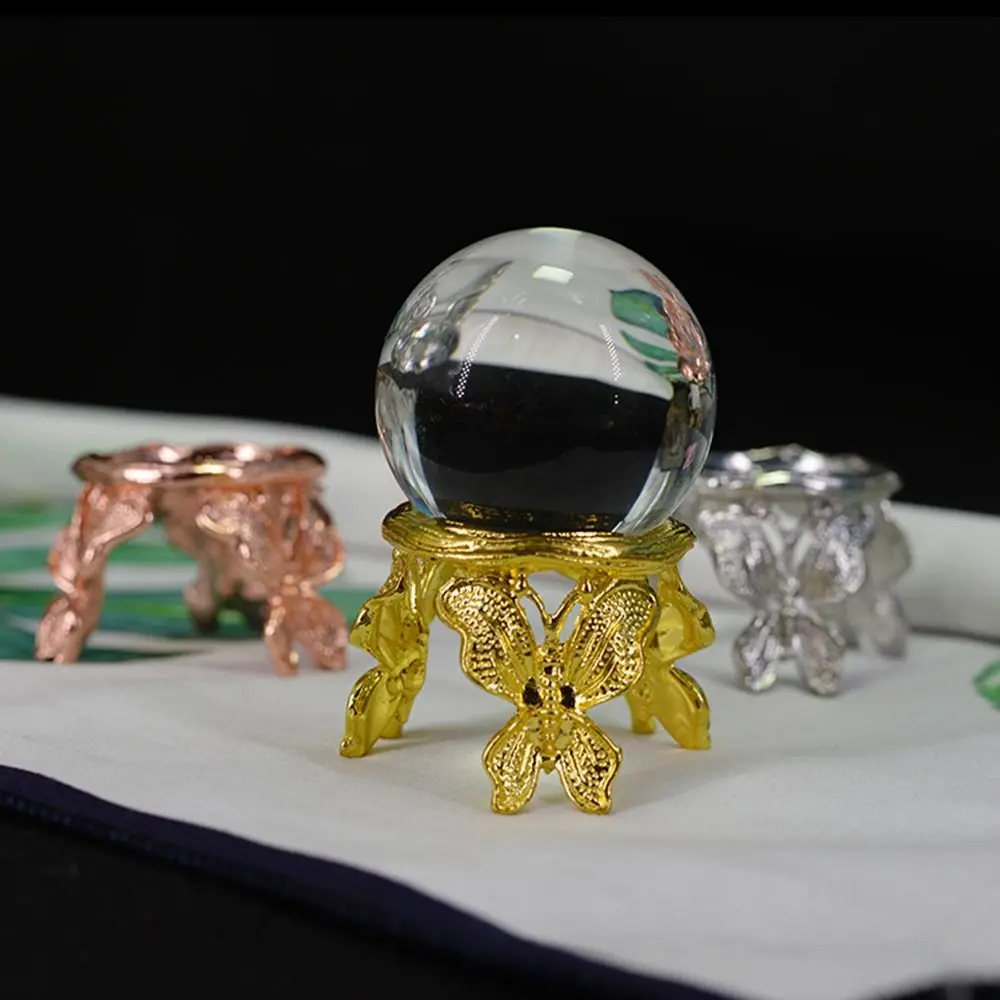 

Металлическая подставка для демонстрации хрустальных шариков в форме бабочки, основа для хрустальных шариков, поддержка домашнего декора, настольные украшения ручной работы