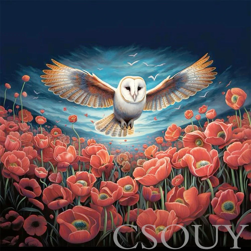 

Crystal Full Square Diy Diamond Painting AB Cross Stitch Eagle expanded wing Crystal Mosaic Embroider Needlwork Rhinestones Home