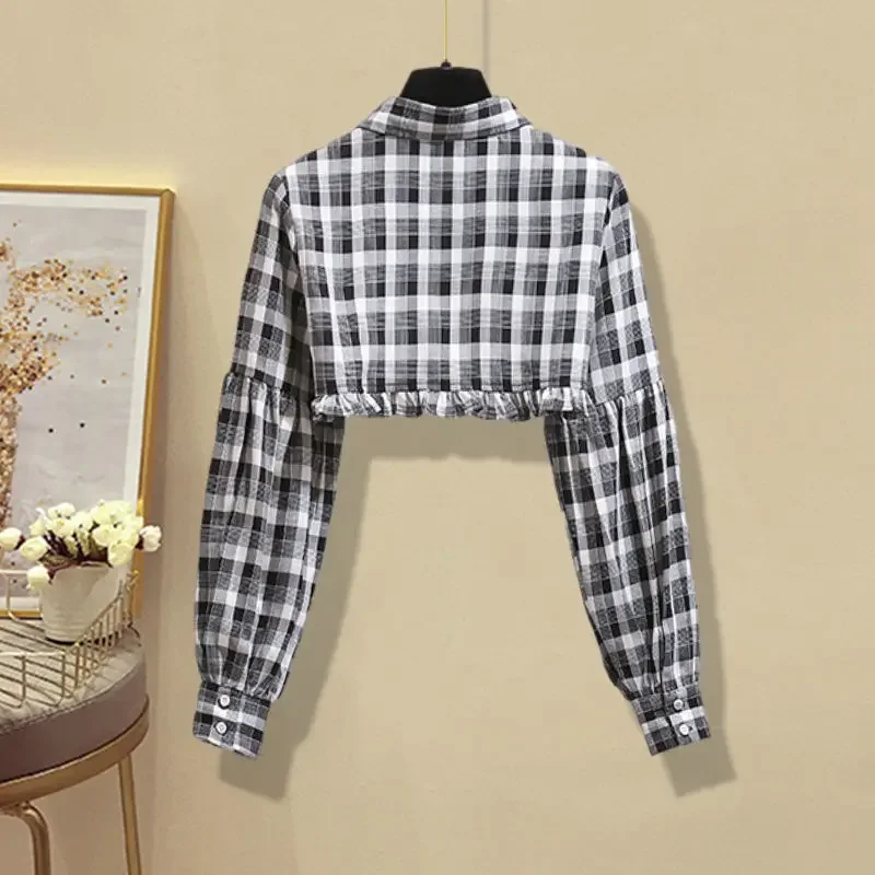 Черное платье на бретелях 2021 раннюю весну новый женский костюм с юбкой-рубашкой