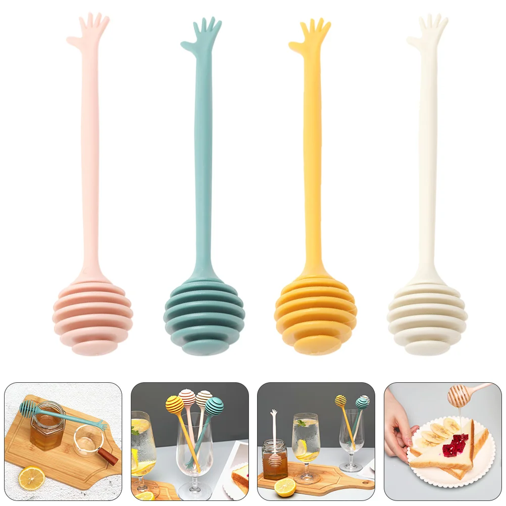 

Honey Spoon Dipper Honey Sticks Espresso Serving Spoon Honey Jar Sticks Honey Stirring