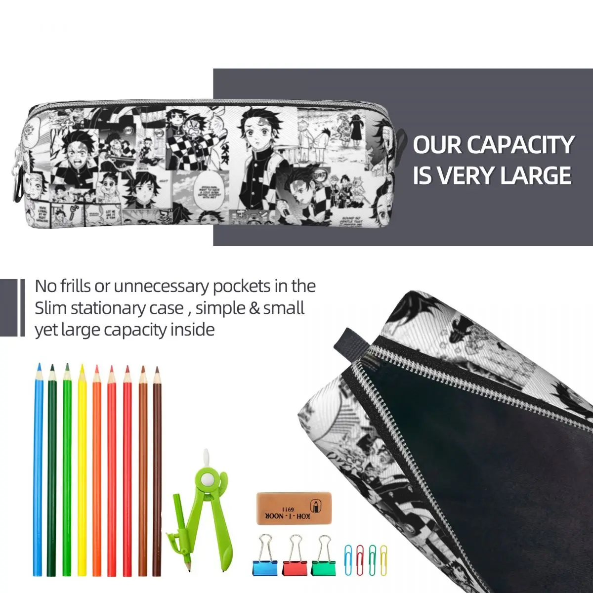 Пеналы Tanjiro для карандашей с коллажем манга рассеиватель демонов новинка сумка