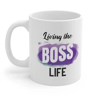 living a boss life mug
