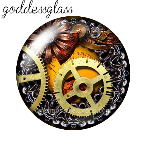 Новые механические кнопки в стиле стимпанк 10 шт. круглые фото 12 мм/18 мм для