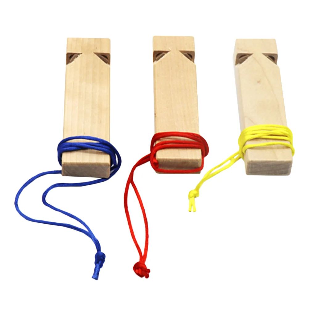 

3pcs Training Sports Whistles Train Themed Party Favor Wood Train Whistle Kids Train Whistle Noisemakers Whistle