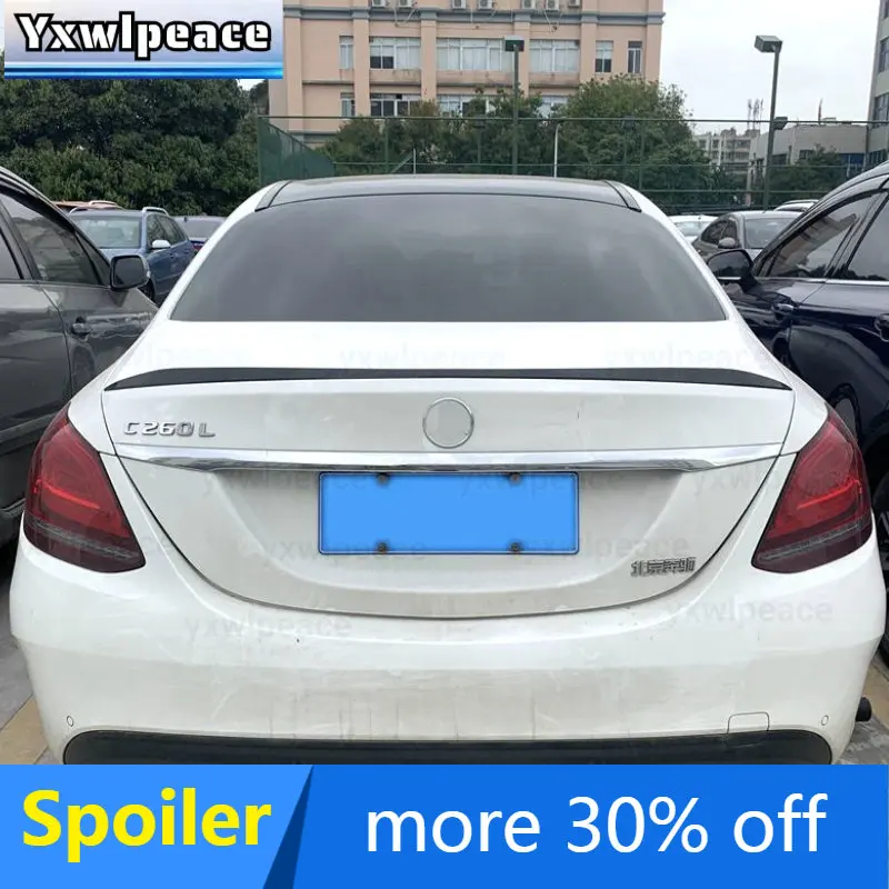 

For Mercedes-Benz C-Class 2016 2017 2018 2019 C180/C200/C230 C63 High Quality ABS Plastic Rear Trunk Spoiler Car Accessories