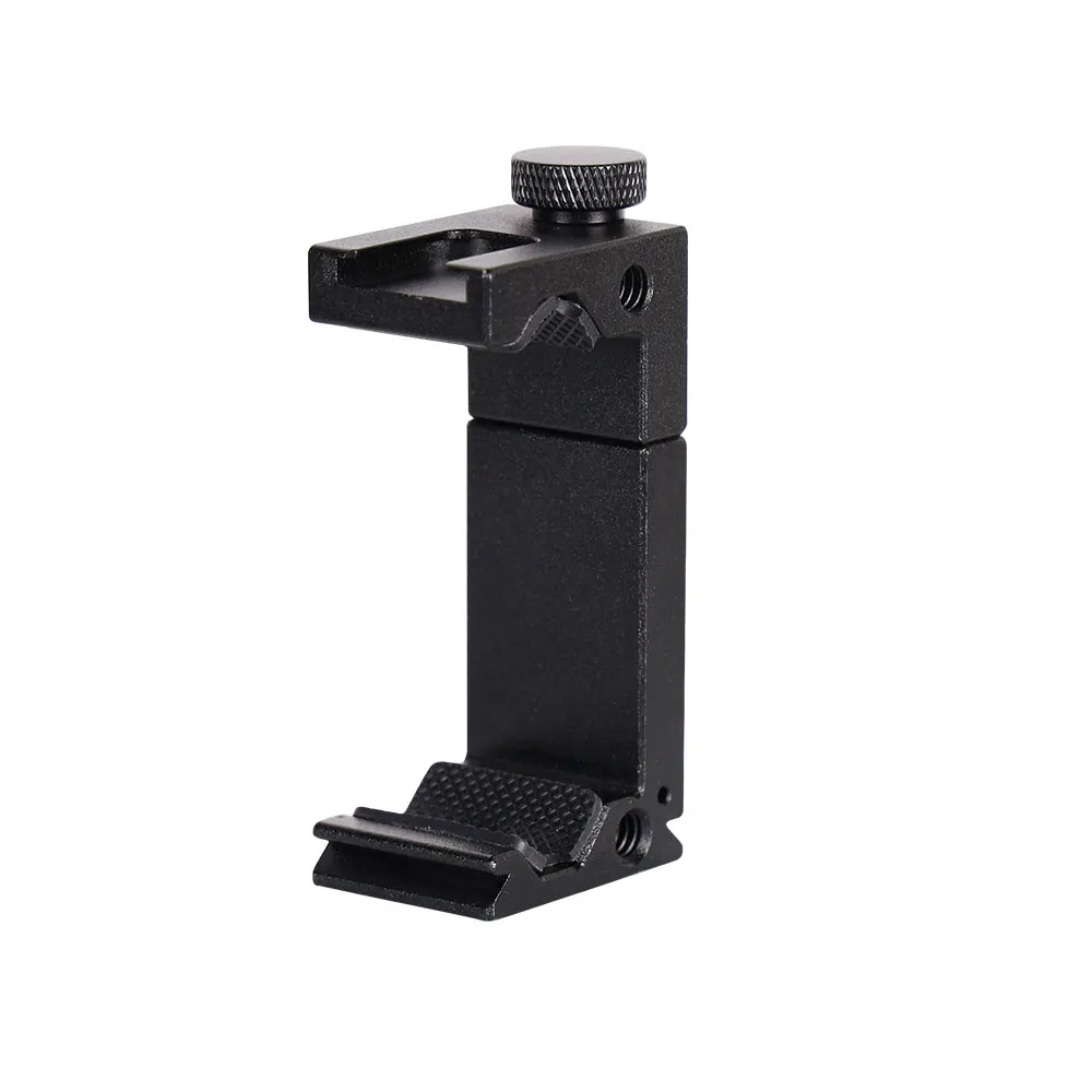 

Metal 65-95mm Phone Holder for Smartphone Tripod Selfie Stick Flash Light Microphone Monitor
