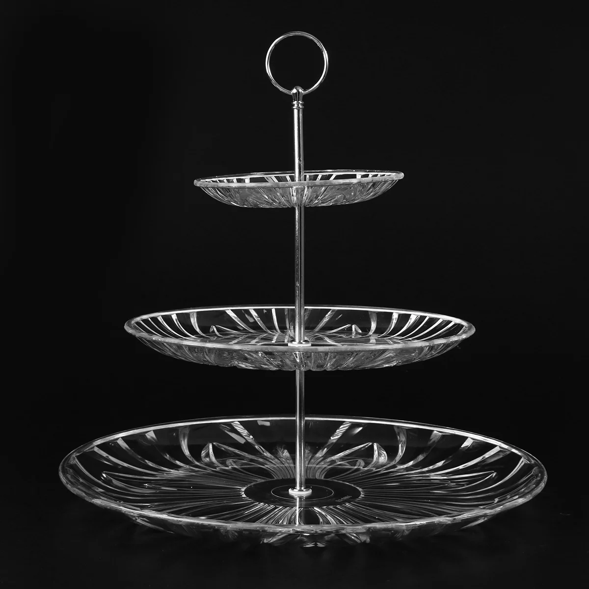 

Round Three Tiers Cake Display Stand and Fruit Plate Party Serving Platter Cupcake Dessert Stand for Birthday Anniversary