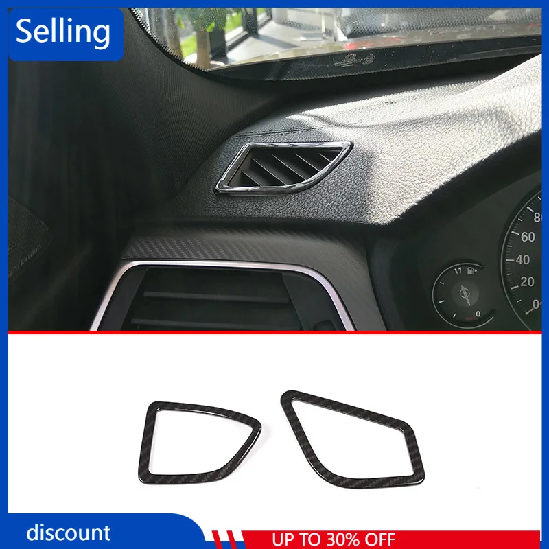 

For BMW 3 Series f30 2013-2018 Car Accessories Carbon Fiber ABS Dashboard AC Vent Frame Cover Trim For Left Hand Drive 2 Pcs dd