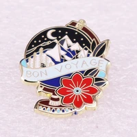 globe insignia natural landscape fashionable creative cartoon brooch lovely enamel badge clothing accessories