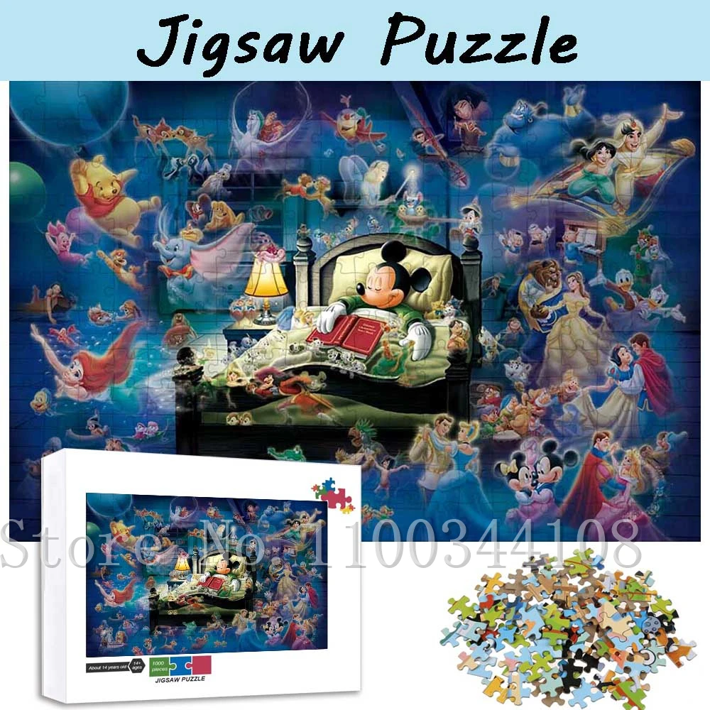 Пазл Мечта Микки 1000 шт. пазлы с персонажами мультфильмов Диснея для