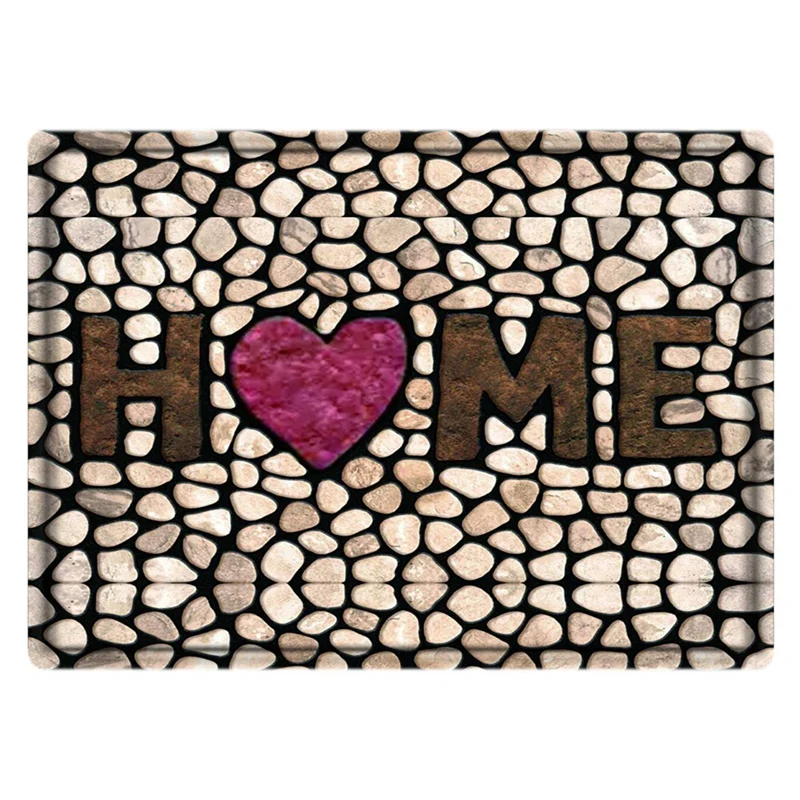 

1 Piece 3D Cobblestone Home Entrance Door Mat Bathroom Living Room Balcony Carpet 45 X 120Cm