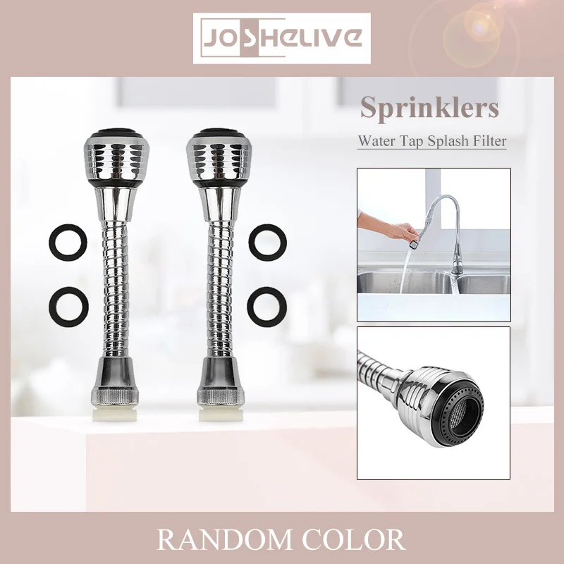 

360° Swivel Mode Saving Water Bubbler Nozzle High Pressure Faucet Filter Faucet Adapter Extender Foam Kitchen Faucet Aerators