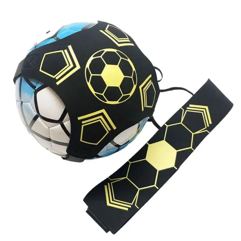 

Soccer Ball Trainer Hands Free Kick Throw Sole Practice Equipment Football Dribble-up Exercise for Youth Adults Beginners