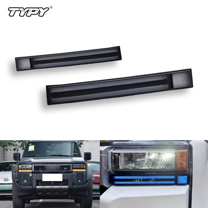 TYPY для Toyota Land Cruiser Prado LC250 2024 динамический указатель поворота автомобильный DRL