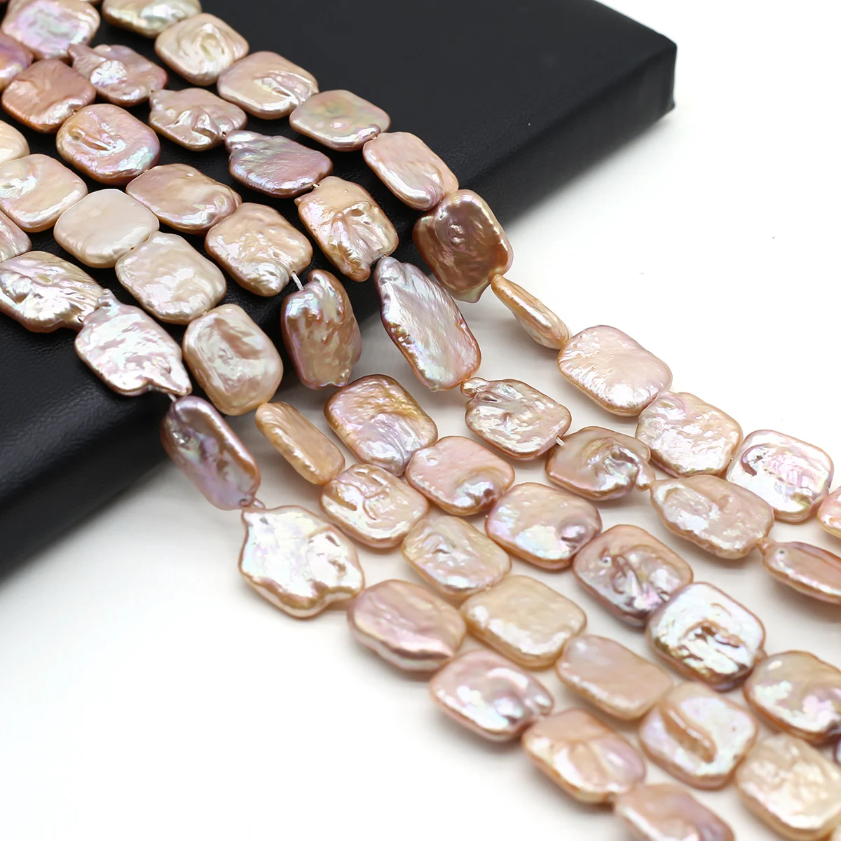 15X20MM Rectangular Natural Freshwater Baroque Pearl  Loose Spacer Beads for Jewelry Making Diy Bracelets Necklaces Accessorie