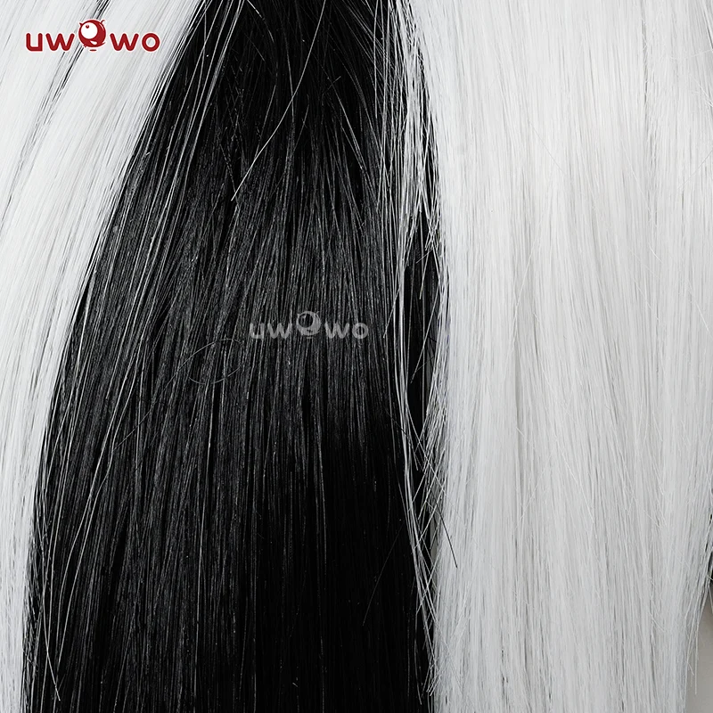 Парик для косплея UWOWO Game Honkai парик Boothill из черных и белых волос длиной 90 см