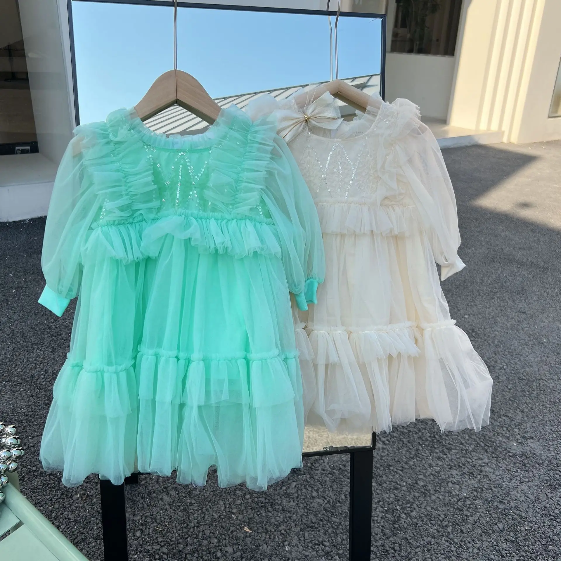 Летнее платье Мила Чоу для маленьких девочек 2022 милое шифоновое принцессы с