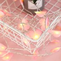 1020 led cotton love heart string lights garland fairy lights christmas decorations for home festoon christmas garden lights
