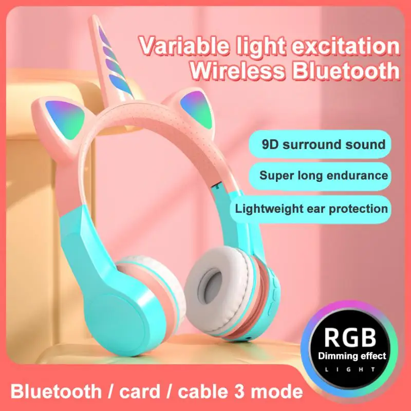 Bluetooth-наушники с объемным звуком Hi-Fi 9D RGB |