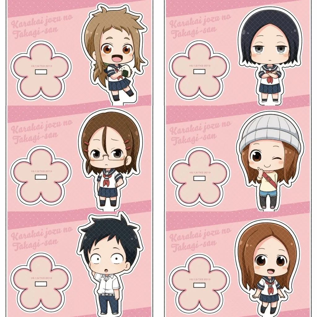 

Anime Teasing Master Takagi-san Takagi Nishikata Acrylic Keychain Stand Figure Model Plate Cartoon Pendant Cosplay Xmas Gift Toy