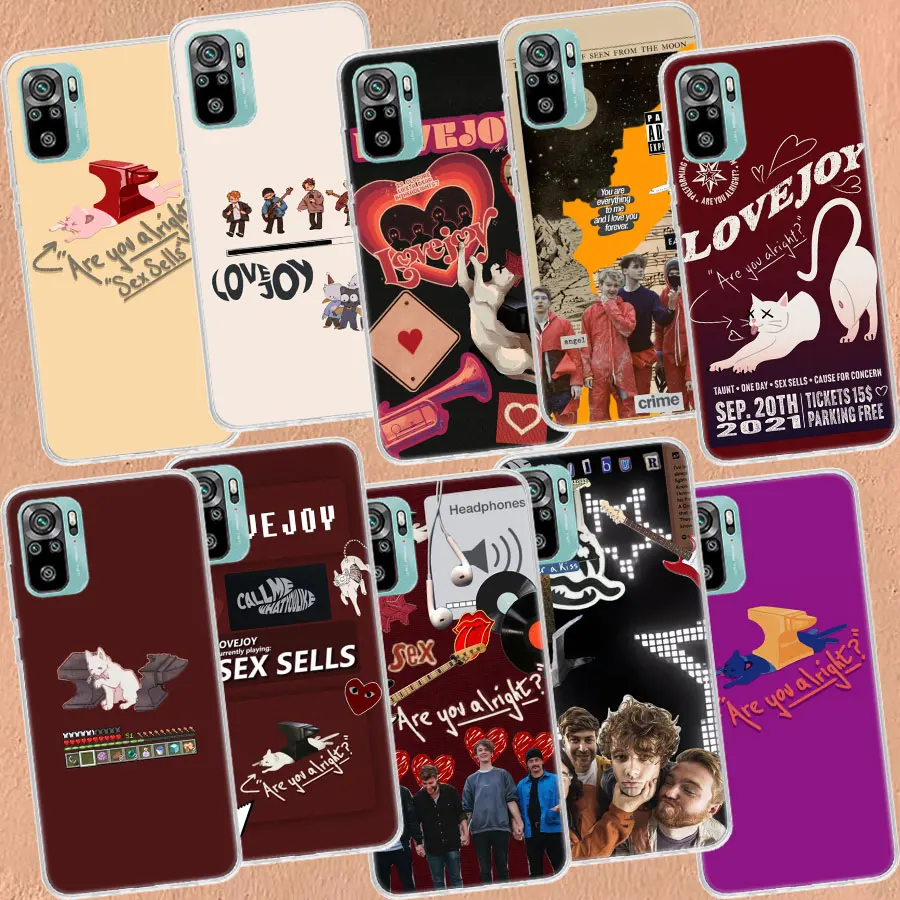 Чехол Lovejoy-Band для телефона Xiaomi Poco X3 NFC X4 F4 GT M3 M4 M5 M5S X7 X5 X6 Pro 5G Mi F6 F5 F3 F2 F1 Силиконовый