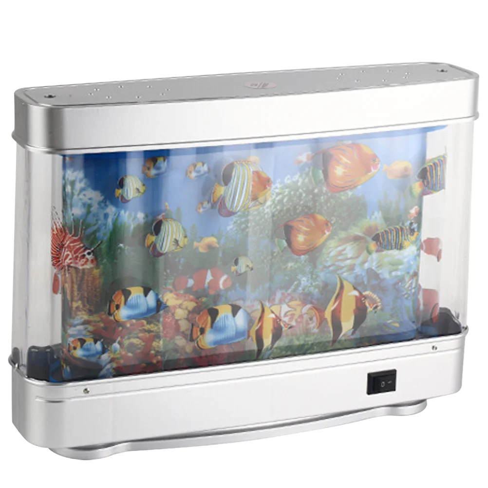 

Светильник для аквариума, Декоративный Искусственный аквариум, подвижный пластиковый ночник для океана