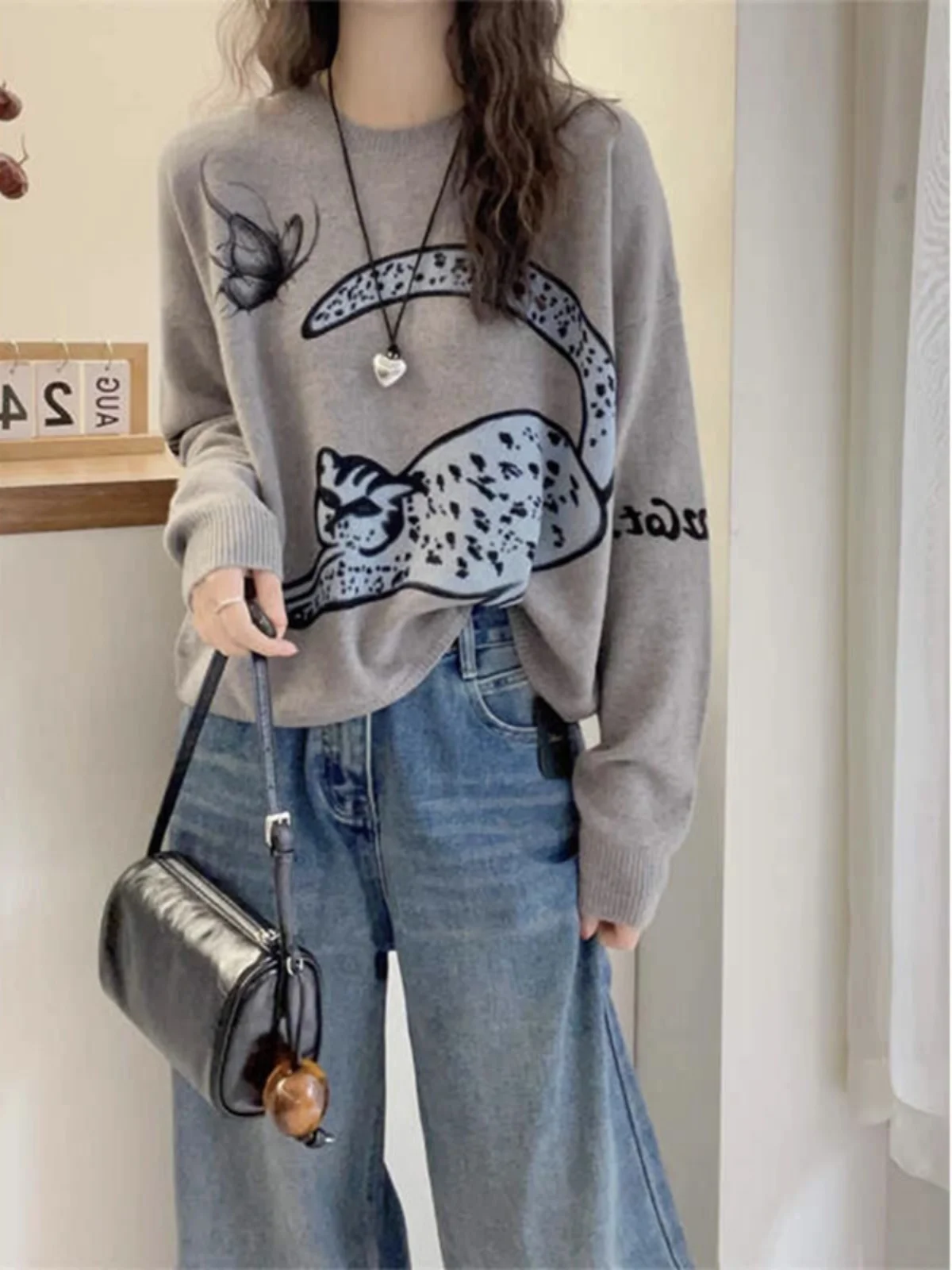 Ozhouzhan 2024 Ранняя осень европейские товары женская одежда Повседневный свободный