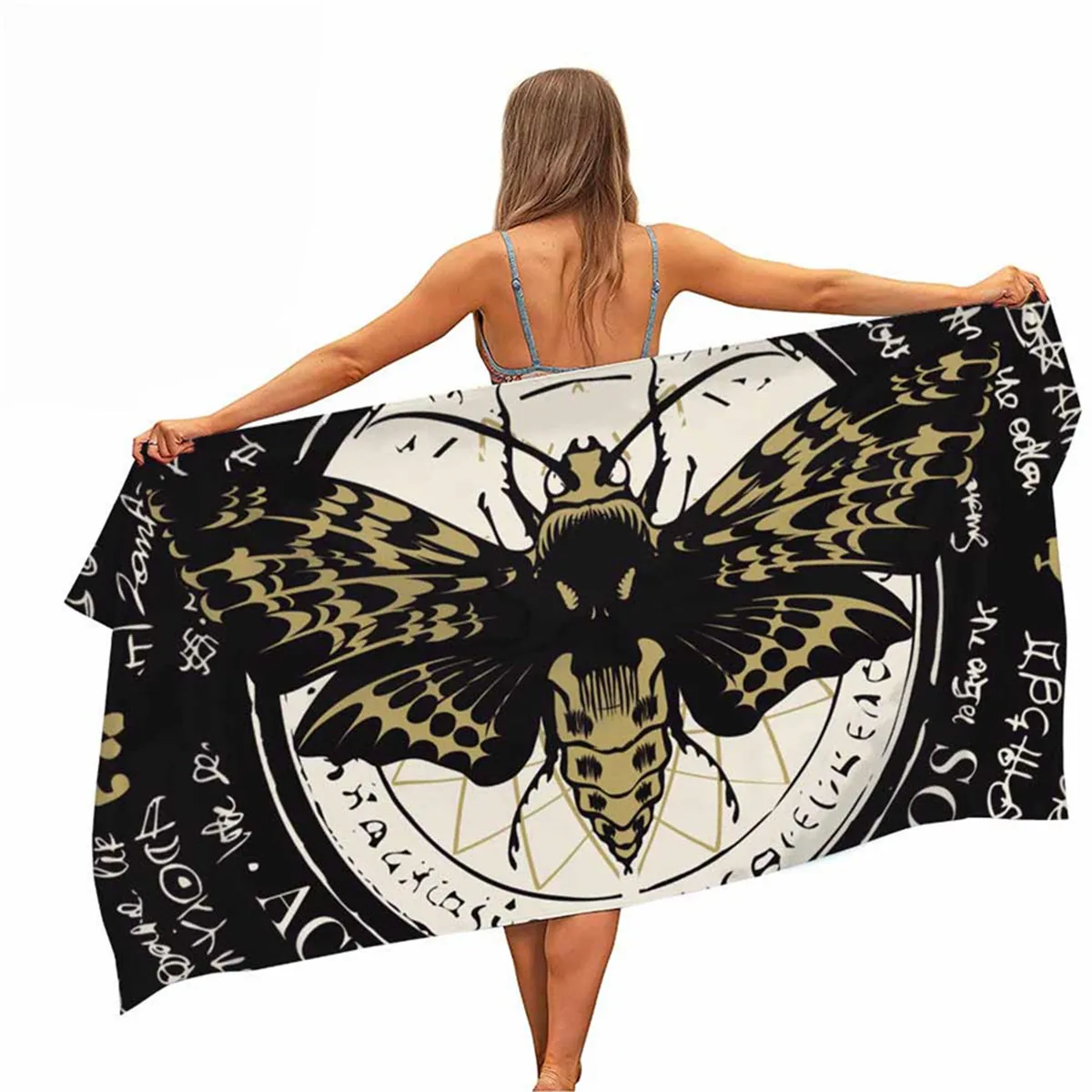 

Magic Alchemy Microfiber Pool Beach Towel Portable Quick Fast Dry Sand Outdoor Travel Swim Blanket Thin Yoga Mat Women Men Gift