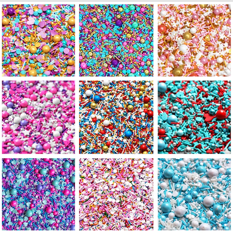 

50g Colorful Sugar Beads Cake Decorating DIY Cake Sprinkles Baking Sweets Wedding Cake Decorating Tool cake decorating tools