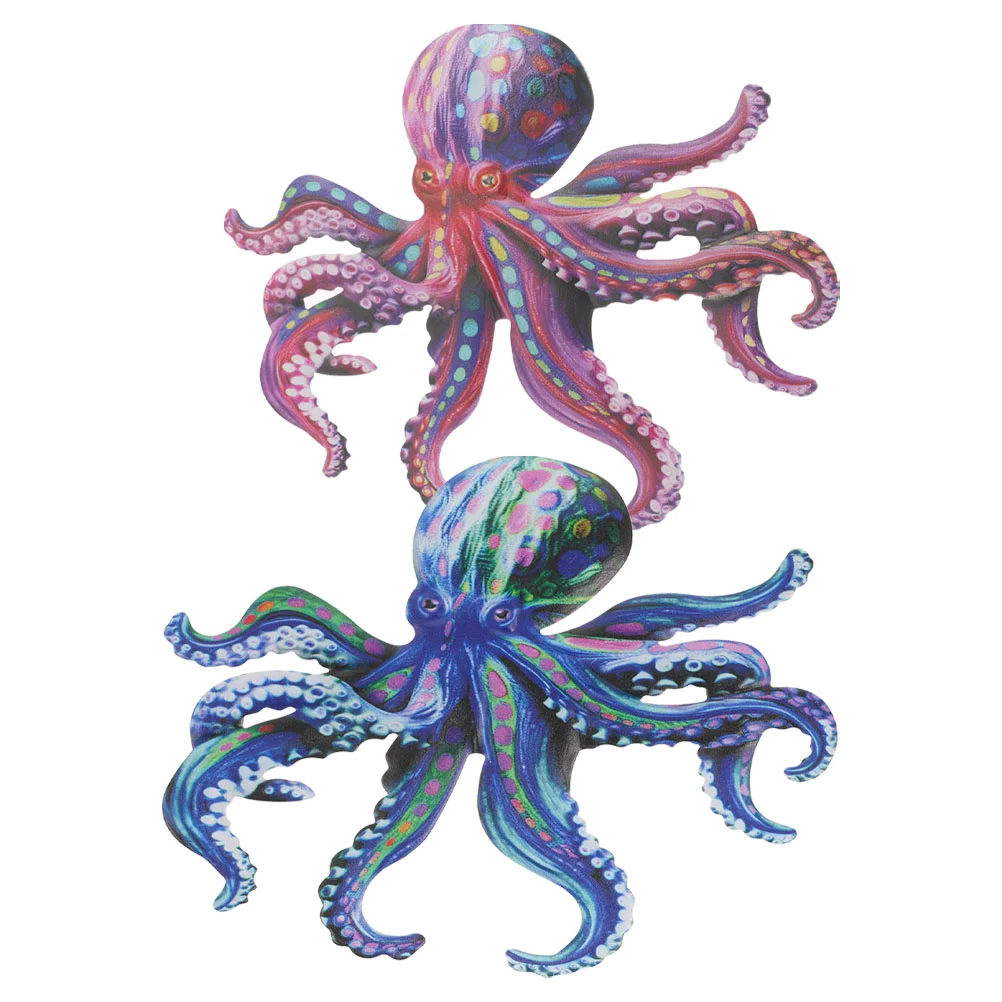 2 шт. цветной железный настенный кулон в виде осьминога декор уличные декорации