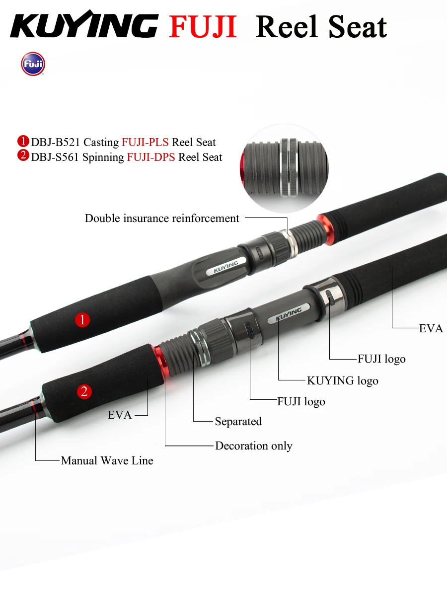 KUYING DEEP BLUE 1 56 м 68 морская лодка удочка для отсадки 80-300 г 2-5 фунтов спиннинговая