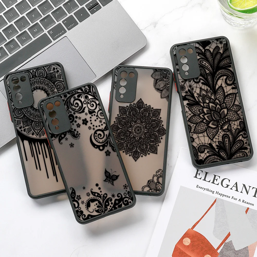 

Mandala Dreamcatcher Clear Phone Case For Huawei P30 Lite P40 Pro P50 Honor 50 60 SE 70 20 30S 8X X8 X30i 9A 10X Lite Back Cover