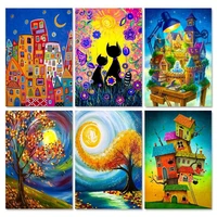 ruopoty abstract diy painting by numbers with frame paint for painting picture handpainted oil painting acrylic paint on canvas