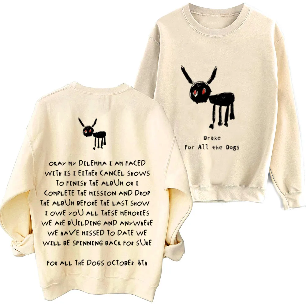 Мужская толстовка с длинным рукавом круглым вырезом и принтом