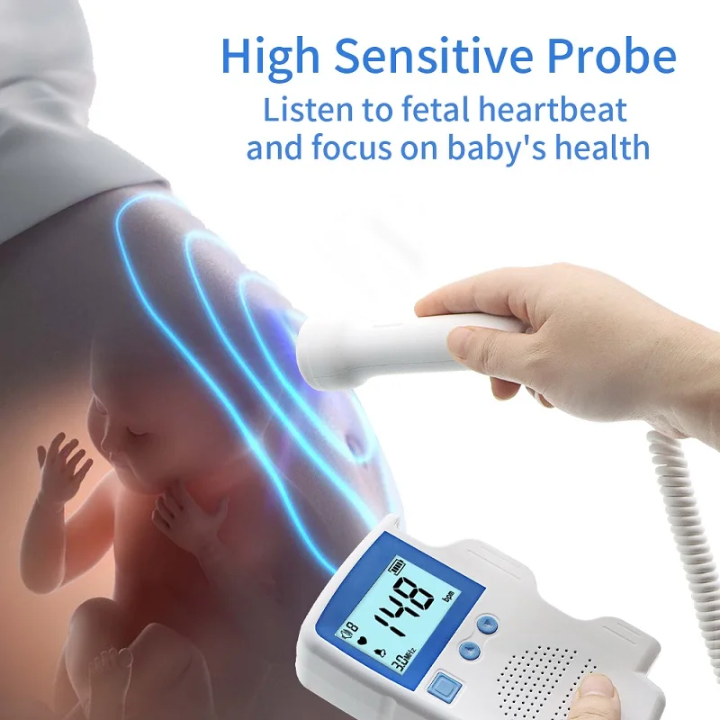 

Ultrasound Doppler Fetal Heart Rate Monitor Home Fetal Heart Rate Monitor Stethoscope Fetal Heart Rate Monitor