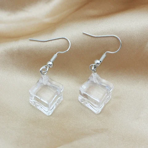 Серьги-подвески DAIZHEMEI кубики льда